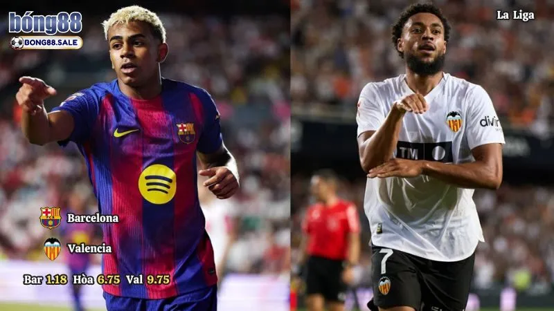 Kèo Nhà Cái Bong88 La Liga | Barcelona - Valencia 15/09/2025