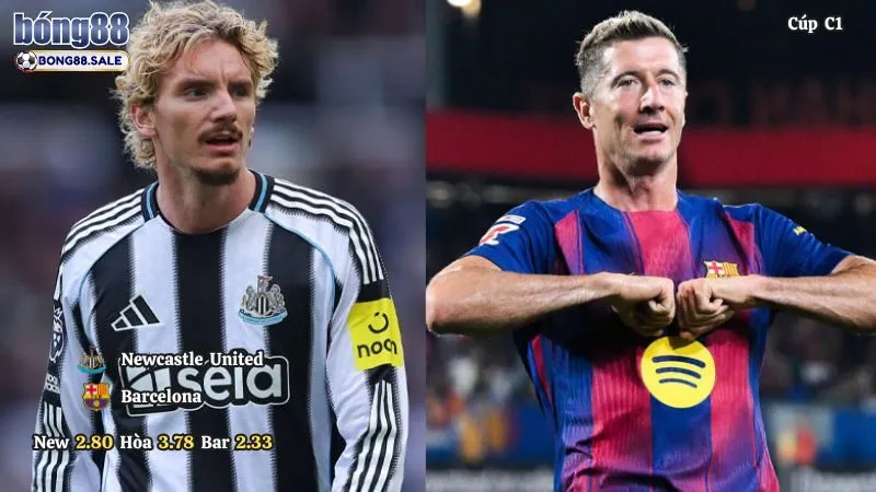 Soi Kèo Bong88 Cúp C1 | Newcastle United - Barcelona 19/09/2025